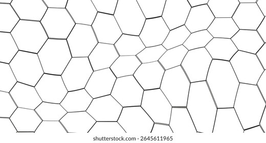 Technology vector abstract background with hexagons mesh, 3D abstraction of nanotechnology and science, electronics and digital style, wire net dimensional perspective.
See less