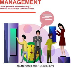 Technology vector art illustration design