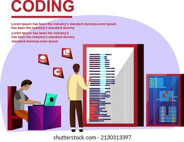 Technology vector art illustration design