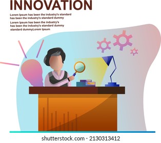 Technology vector art illustration design