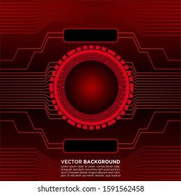 technology vector background - red and black