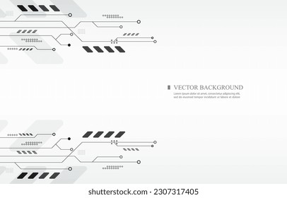 technology vector background.computer network.communication.abstract.white background