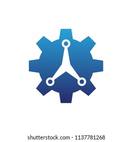 technology vector design for logo
