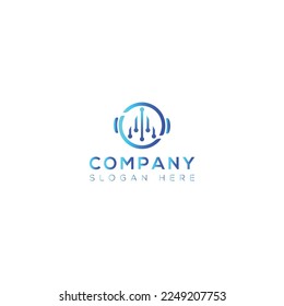 Technology vector free logo design