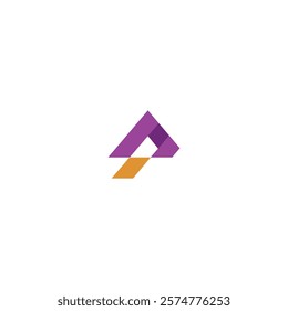 A technology vector geometric icon logo