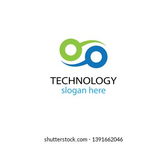 Diseño de ilustración de icono de vector de tecnología