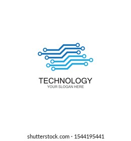 Diseño de ilustración de icono de vector de tecnología