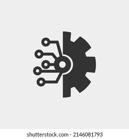 Technology vector icon illustration sign