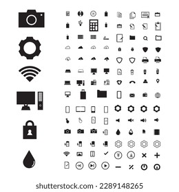 The Technology vector icon set is a comprehensive collection of modern and sleek designs, perfect for creating high-tech and innovative graphics.