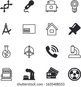 technology vector icon set such as: test, karaoke, gas, plant, breakfast, pay, warning, cellphone, line, scientist, debit, atomic, chip, nuke, set, turbine, propeller, security, ray, hot, push