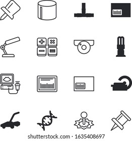 technology vector icon set such as: collection, human, alarm, display, examining, school, outdoors, red, blade, calculator, video, piping, industry, cells, genetic, electrical, radiology, isometric