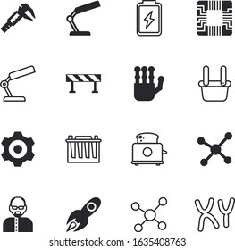 technology vector icon set such as: street, green, load, marketing, board, caliper, travel, cooking, warning, sky, laboratory, recharge, hammer, metallurgy, site, line, foundry, ship, measuring