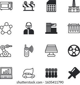 technology vector icon set such as: platform, oven, food, sim, wireless, biohazard, gsm, solar, nuke, cable, pin, ocean, panel, acid, traffic, human, ray, colorl, robotic, tech, heater, sphere, iron
