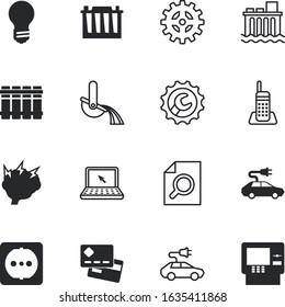 technology vector icon set such as: mind, european, number, call, hammer, computer, lens, city, sun, icons, marketing, intuitive, holding, trolley, cogwheel, teller, accumulator, household, research