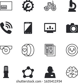 technology vector icon set such as: shopping, hidden, saving, document, cctv, socket, professional, operator, chat, bio, farmer, paper, scientific, capture, surveillance, sale, think, area, cord