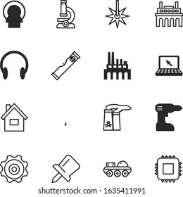 technology vector icon set such as: scientific, examine, red, speech, notebook, closeup, hand, education, radiation, laptop, diagnostic, navigation, scan, pollution, stereo, drill, record, xray