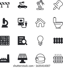 technology vector icon set such as: glowing, shadow, share, microchip, motherboard, natural, emblem, button, mechanical, scientist, hat, ecological, net, residence, technique, barriers, school