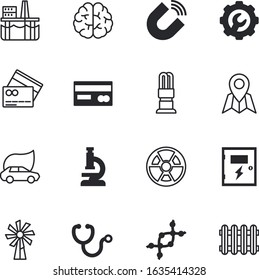 technology vector icon set such as: bubble, box, charging, heat, microscope, sick, sky, needle, risk, mark, hospital, radioactivity, front, pollution, offshore, support, cardiology, button
