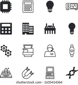 technology vector icon set such as: blue, wheel, fitness, lab, minimal, paper, school, downtown, mobile, photocopier, audio, spiral, oscilloscope, test, helix, scan, touch, cpu, gear, quality