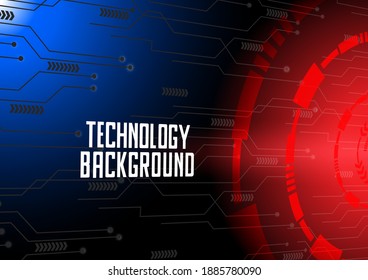 Technology Vector illustration Abstract futuristired for your design on  Yellow black background high tech design.