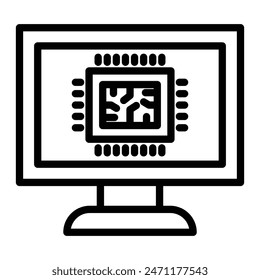 Technology Vector Line Icon Design