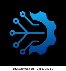 technology vector logo, clean, premium