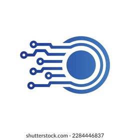 Technology Vector Logo Design Template