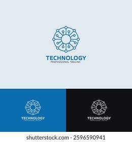 Technology vector Logo design template