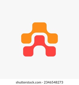 Technologie-Vektorlogo-Logo A-Design