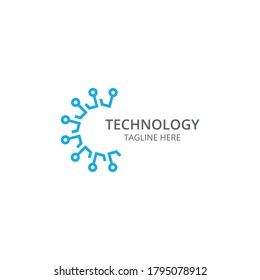 Technology - vector logo template for corporate identity. Abstract hexagon tech icon. Network, internet tech concept illustration. Stock illustration.