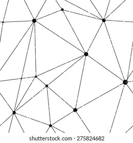 Technology vector pattern. Geometric background. Polygonal texture 