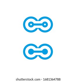 Technology - vector tech icon. Connect logo. Network, internet, communication symbol. Stock illustration