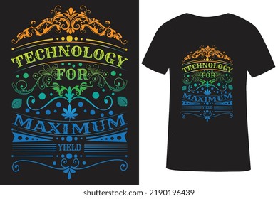 Plantilla de diseño de camisetas vectoriales de tecnología