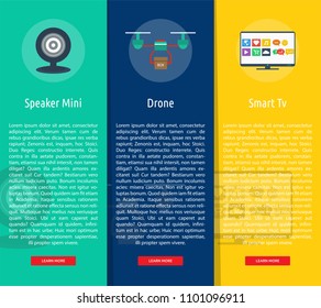 Technology Vertical Banner Concept