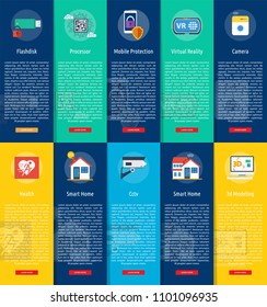 Technology Vertical Banner Concept