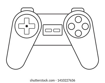 technology video game controller cartoon vector illustration graphic design