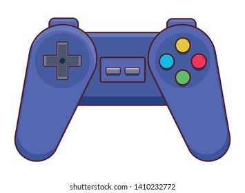 technology video game controller cartoon vector illustration graphic design