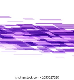 Technology violet, digital rectangles shearing creative futuristic geometry abstract background vector illustration