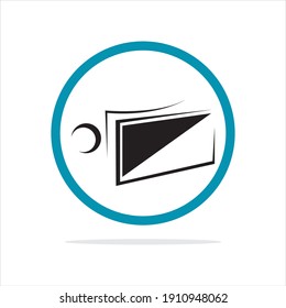 technology virtual reality logo illustration design template - vector