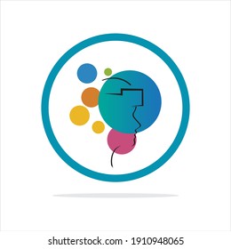 technology virtual reality logo illustration design template - vector