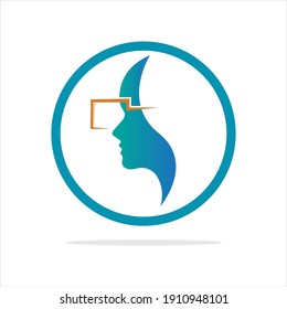 plantilla de diseño del logotipo de la realidad virtual de la tecnología - vector