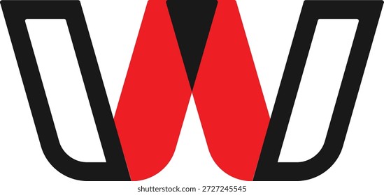 Technologie W Logo Design. W Logo Design