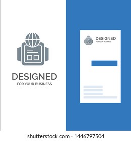 Technology, Watch, World Grey Logo Design and Business Card Template