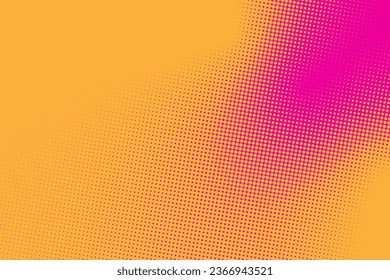 Líneas Onduladas De Tecnología Con Fondo De Patrón Resumen De Color Rosado Y Amarillo. Vintage. Fondo de escritorio. Vector