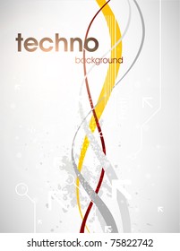 Technology web background/banner for business design. Vector Eps 10.