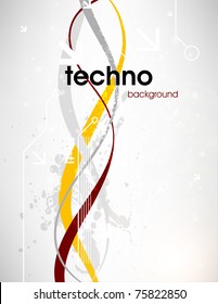 Technology web background/banner for business design. Vector Eps 10.