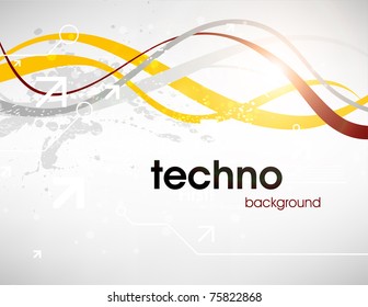 Technology web background/banner for business design. Vector Eps 10.