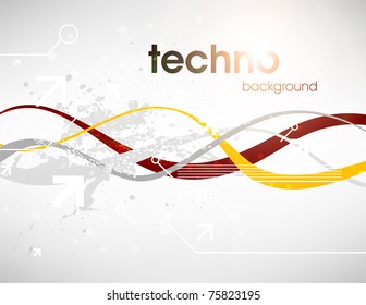 Technology web background/banner for business design. Vector Eps 10.