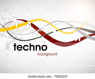 Technology web background/banner for business design. Vector Eps 10.