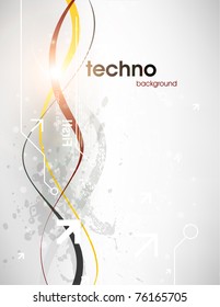 Technology web background/banner for business design. Vector Eps 10.